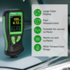 CM-218 paint thickness tester measuring coating on car fender
