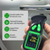 Digital display of CM-218 paint thickness gauge showing measurement value