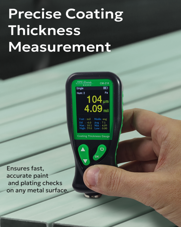 Automotive paint inspection using CM-218 coating thickness meter