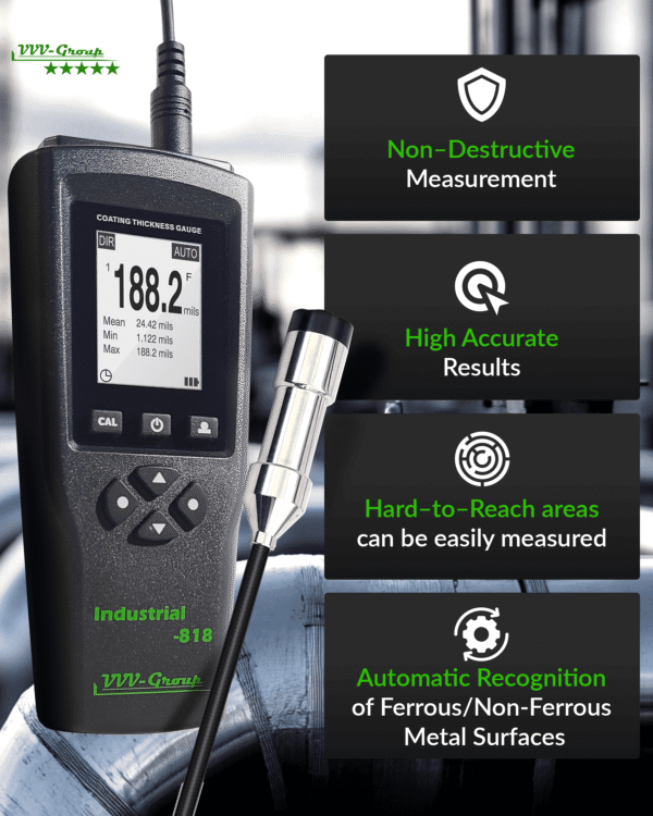 Digital Professional Coating Thickness Gauge Industrial-818