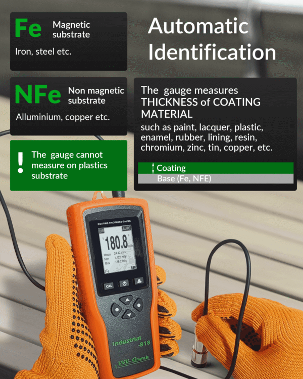 Digital Professional Coating Thickness Gauge Industrial-818