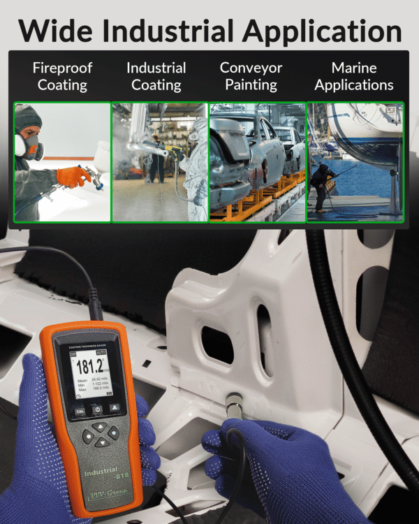 Digital Professional Coating Thickness Gauge Industrial-818