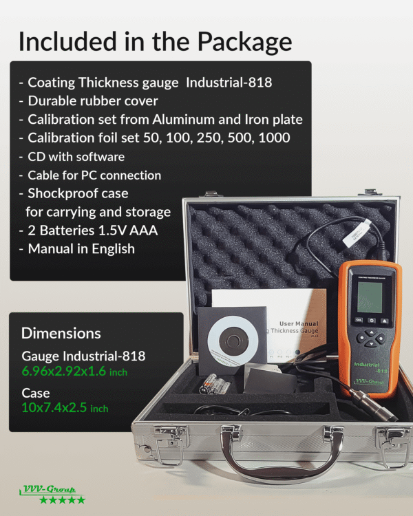 Digital Professional Coating Thickness Gauge Industrial-818