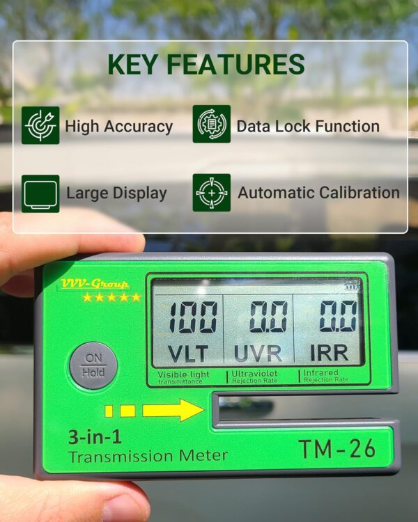 Digital Window Tint Meter TM-26