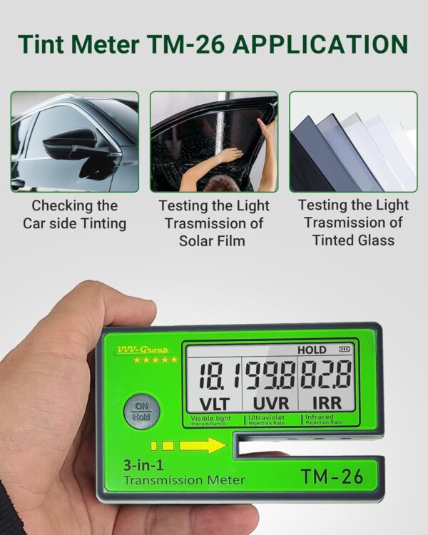 Digital Window Tint Meter TM-26