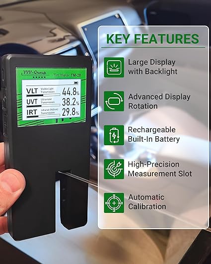 Digital Car Window Tint Meter TM-28