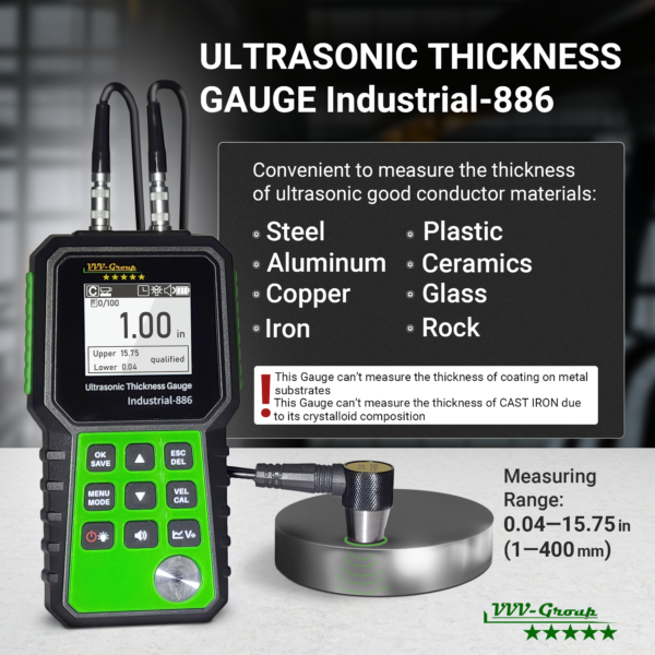 Ultrasonic Thickness Tester Industrial-886