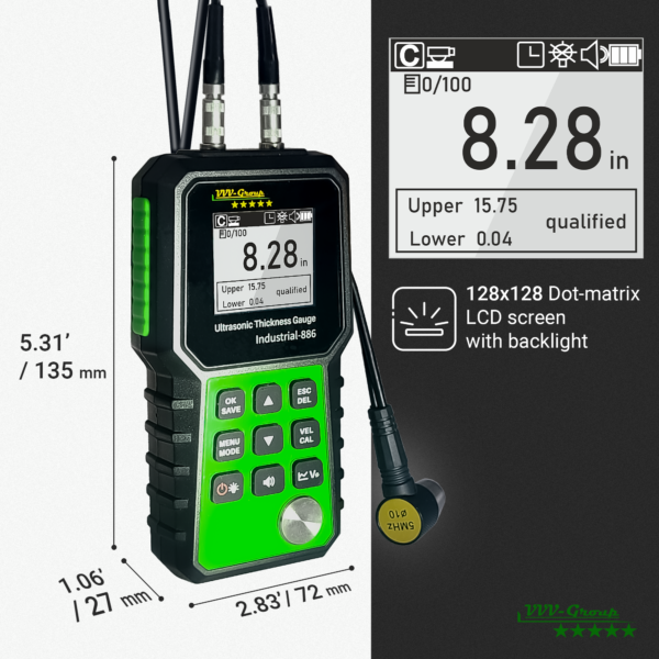 Ultrasonic Thickness Tester Industrial-886