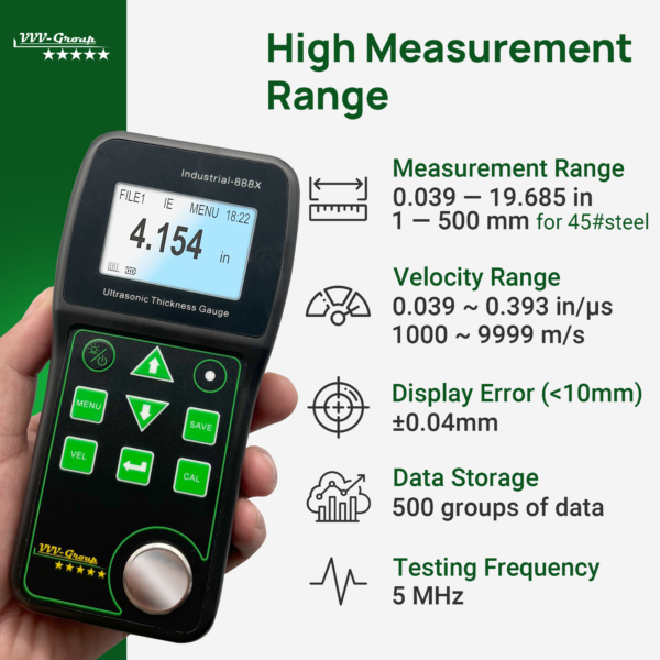Ultrasonic Thickness Gauge Industrial-888X