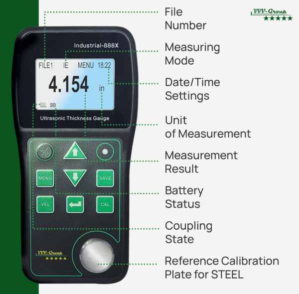 Ultrasonic Thickness Gauge Industrial-888X
