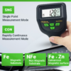 CM-224Pro paint thickness gauge precision probe on metal surface