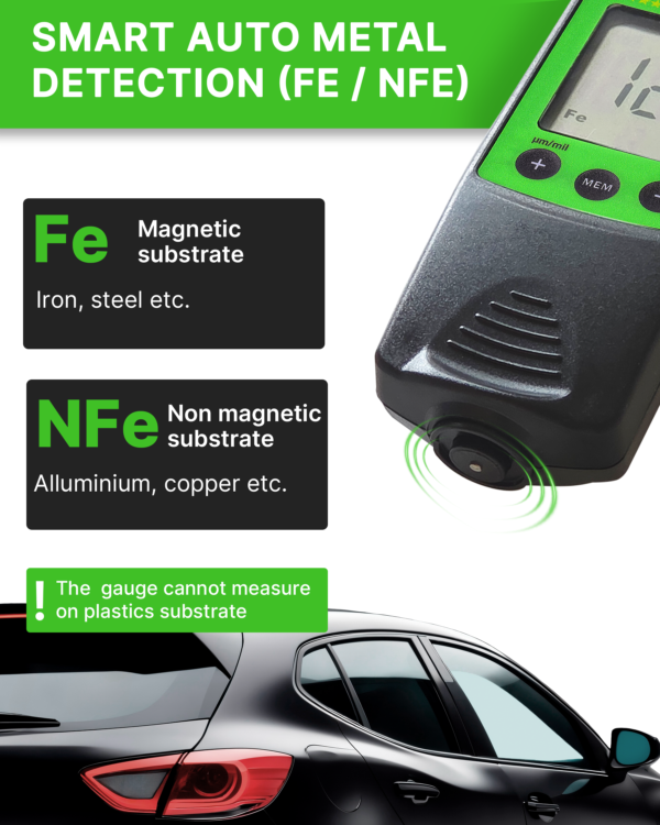 CM-8801FN paint thickness tester measuring car hood coating