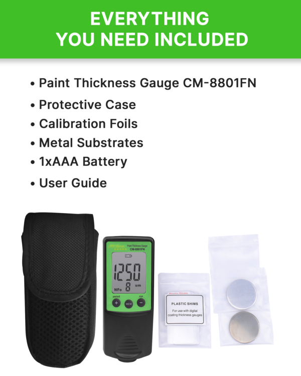 CM-8801FN coating thickness gauge measuring car door paint